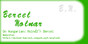 bercel molnar business card